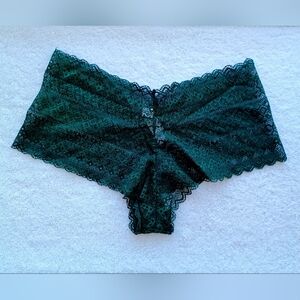 Auden Emerald Green Lace Boyshort Panty, Size M